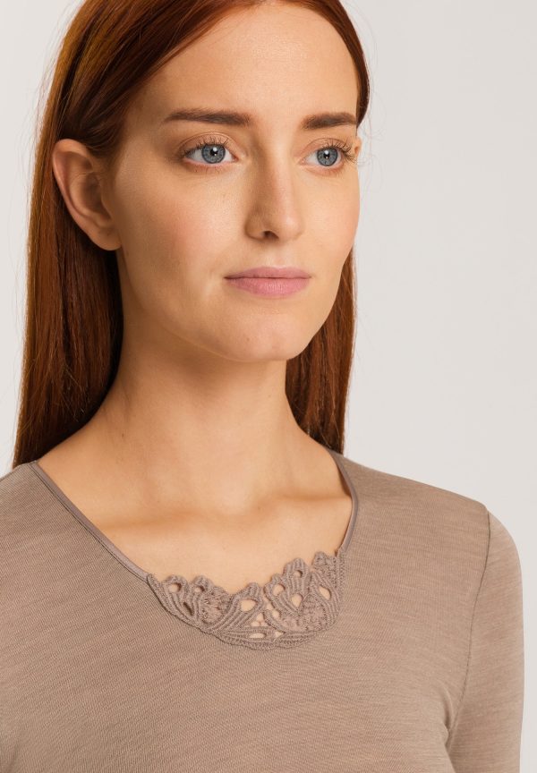 Woolen Silk W Wool And Silk Top With Embroidery - Image 5