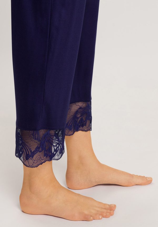 Eva Lace Accented Crop Pajama Set - Image 5