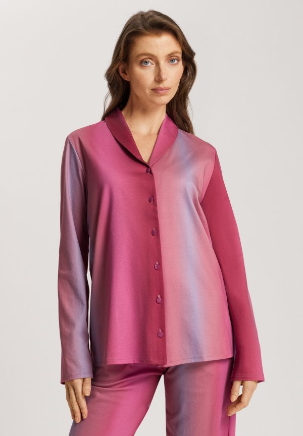 Loie Ombre Shawl Collar Cotton Shirt - Image 2
