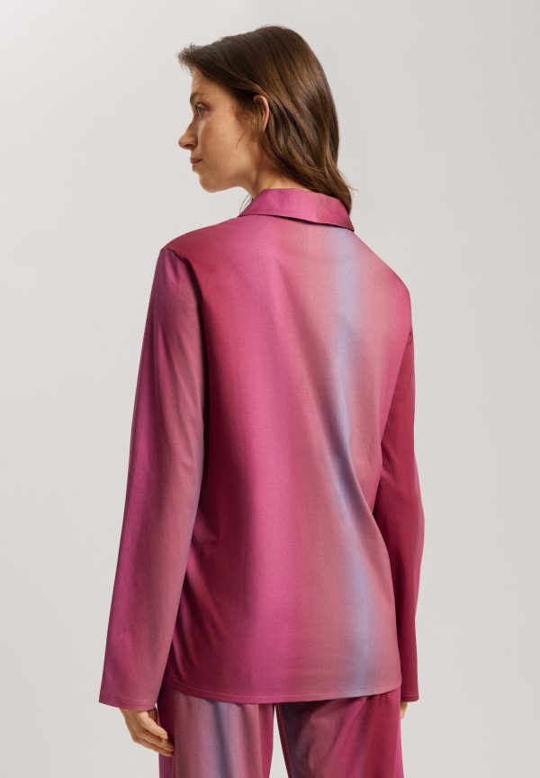 Loie Ombre Shawl Collar Cotton Shirt - Image 3