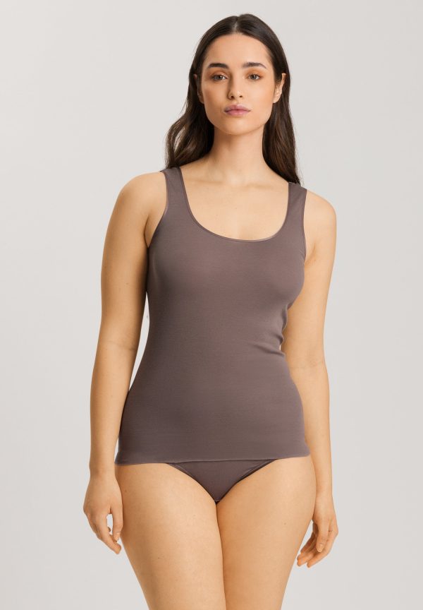Cotton Seamless Round Neck Cotton Tank Top - Image 2