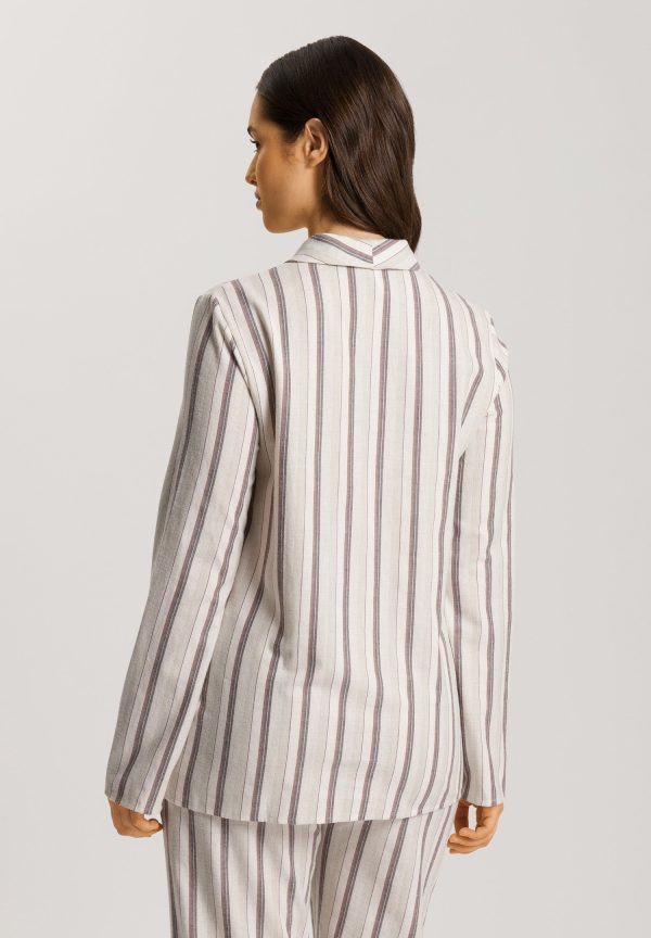 Loungy Nights Shawl Collar Cotton Shirt - Image 3