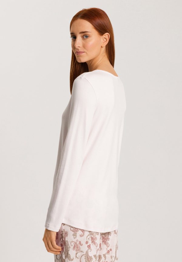 Loungy Nights Relaxed Round Neck Cotton Top - Image 3