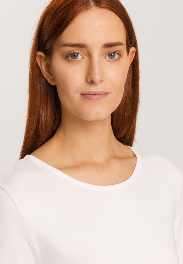 Loungy Nights Relaxed Round Neck Cotton Top - Image 4
