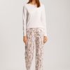 Loungy Nights Relaxed Round Neck Cotton Top - Image 5