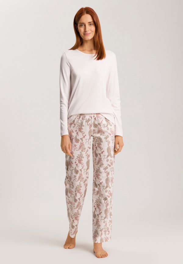 Loungy Nights Relaxed Round Neck Cotton Top - Image 5