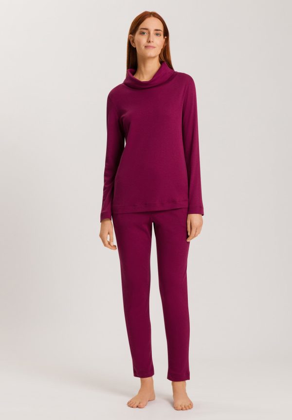 Agatha Cotton Cowl Neck Pajama Set - Image 2