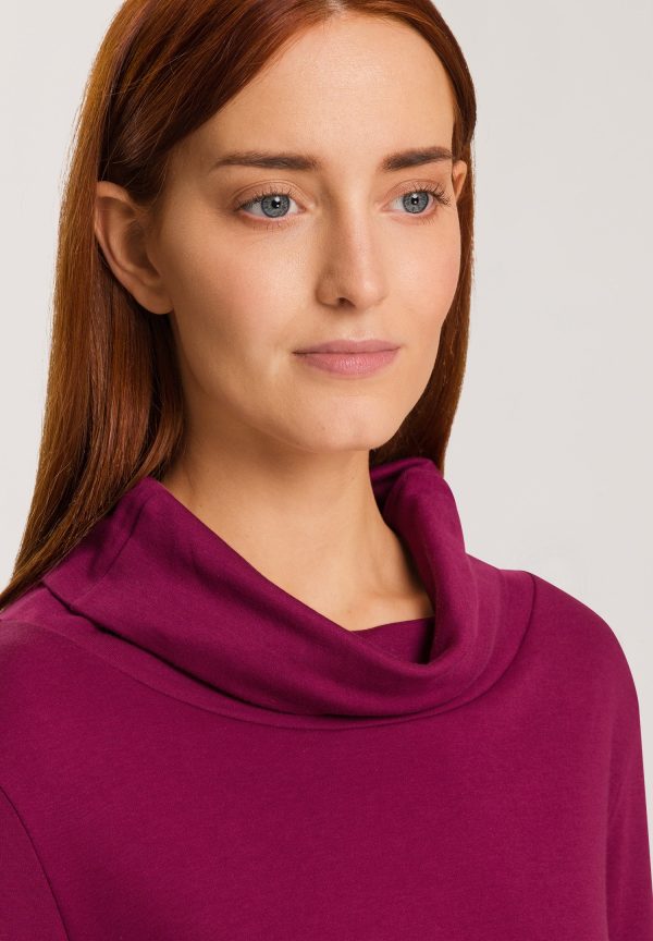 Agatha Cotton Cowl Neck Pajama Set - Image 4