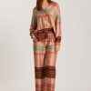 Hannah Striped Color Block Pants - Image 3