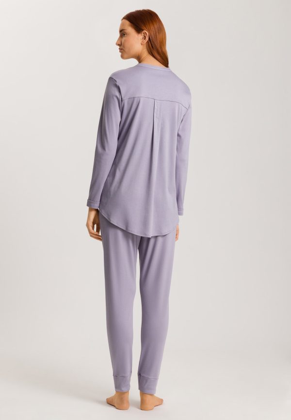 Pure Essence Button Front Soft Cotton Pajama Set - Image 3