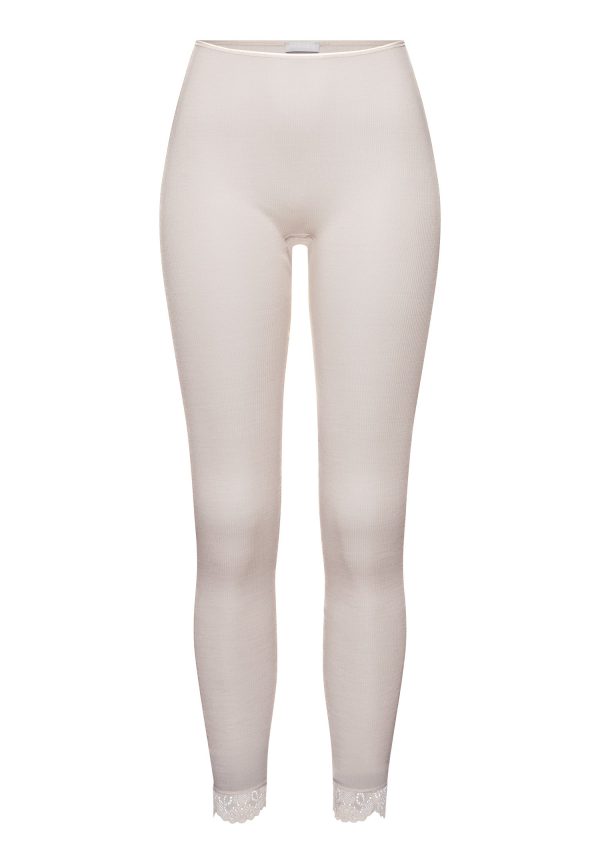 Woolen Lace Wool and Silk Lace Trim Leggings
