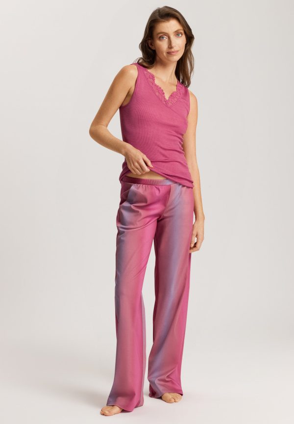 Woolen Lace Fine Ribbed Wool And Silk Tank Top - Image 4