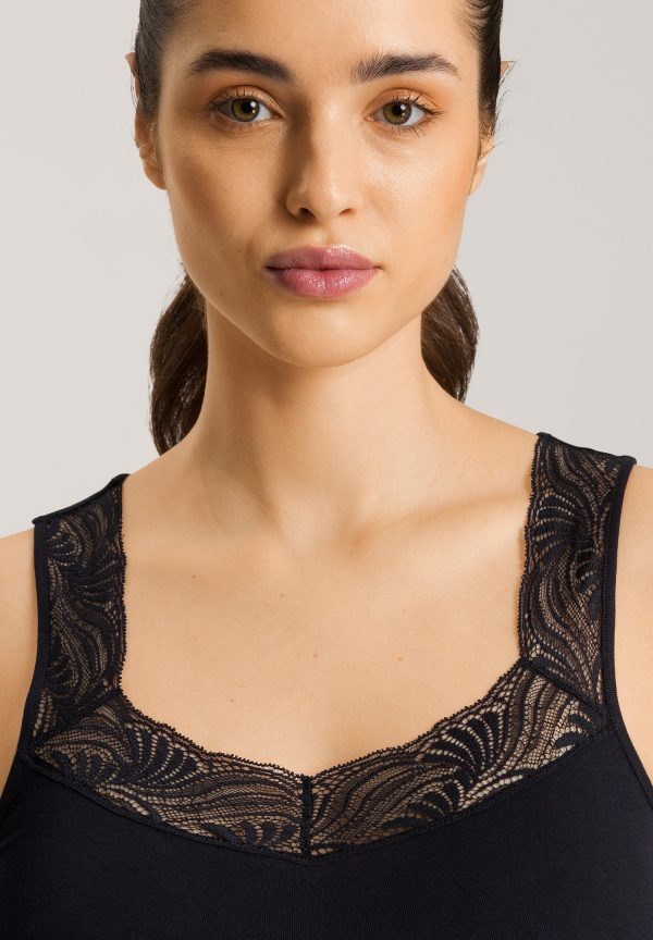 Cotton Delight Lace Trim Cotton Tank Top - Image 5