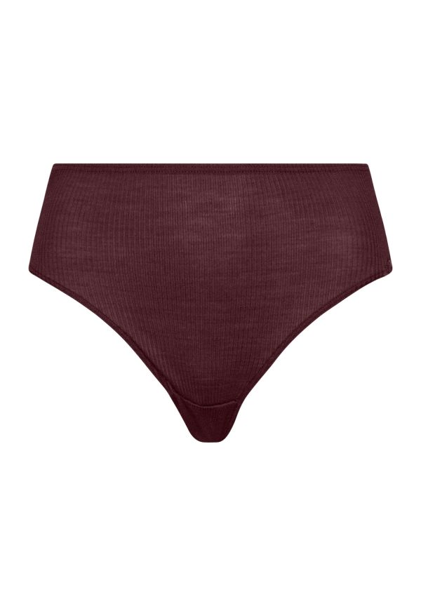 Maria Lace Back Wool and Silk Full Brief