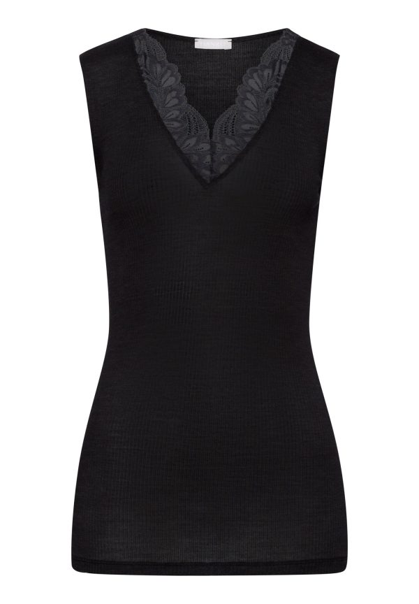 Maria Wool And Silk V-Neck Tank Top