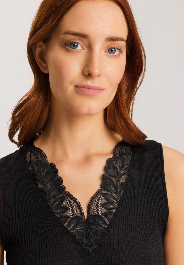 Maria Wool And Silk V-Neck Tank Top - Image 5