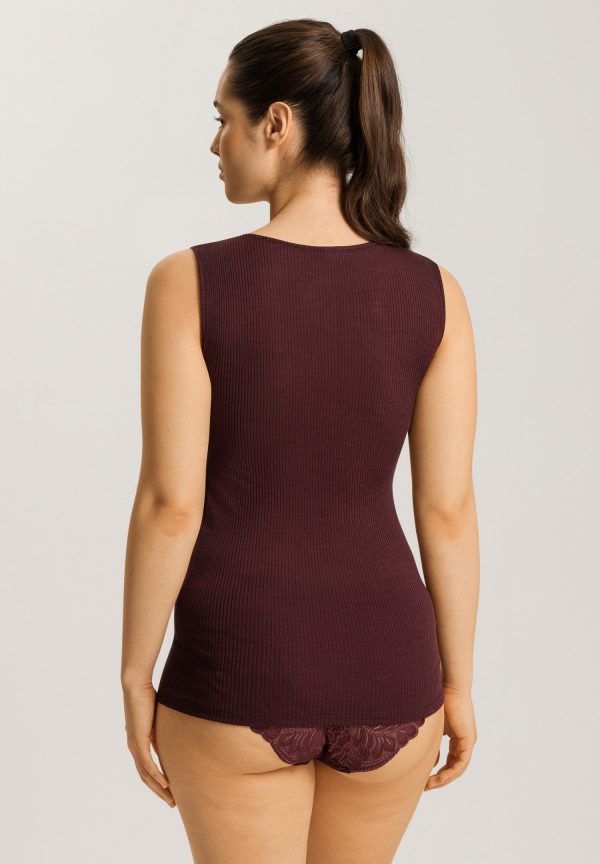 Maria Wool And Silk V-Neck Tank Top - Image 3