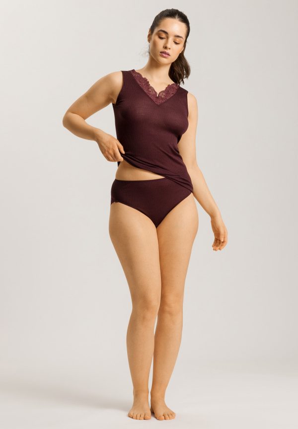Maria Wool And Silk V-Neck Tank Top - Image 4