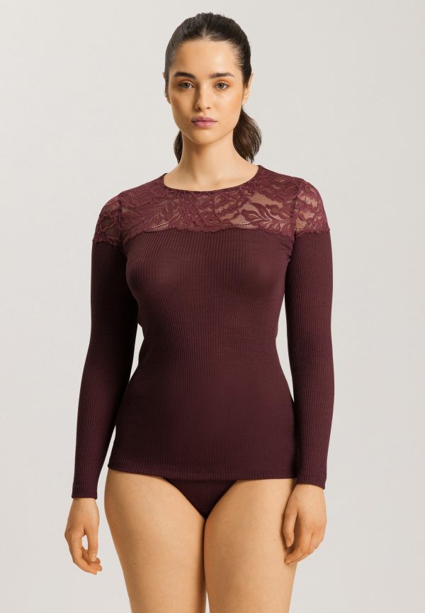 Maria Wool and Silk Lace Top - Image 2