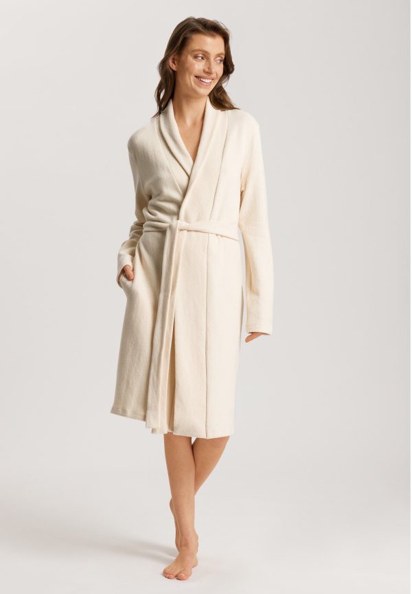 Easy Wear Cotton Blend Shawl Collar Robe - Image 2