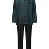 Selection Notch Collar Button Front Pajama Set