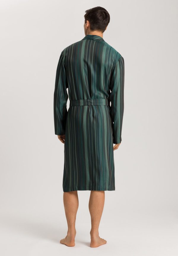 Selection Silk Blend Striped Robe - Image 4