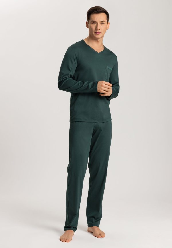 Night Selection Cotton V-Neck Pajama Set - Image 3