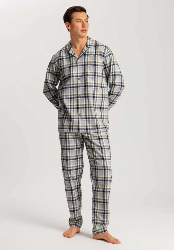 Cozy Comfort Cotton Flannel Button Front Pajama Set - Image 2
