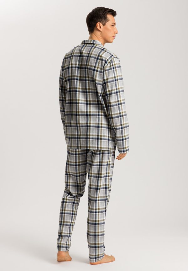Cozy Comfort Cotton Flannel Button Front Pajama Set - Image 3