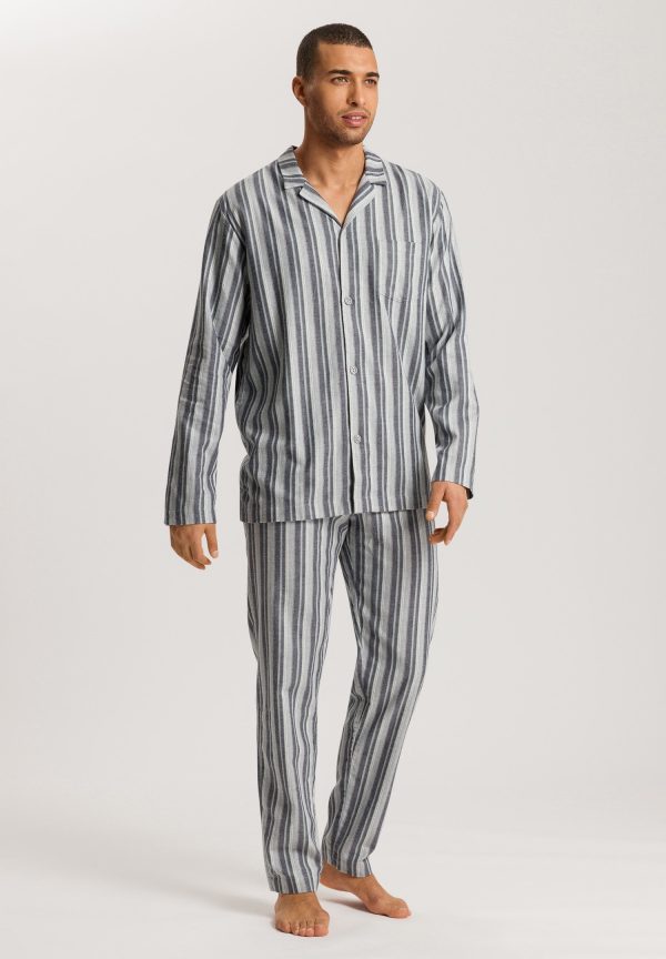 Cozy Comfort Cotton Flannel Button Front Pajama Set - Image 2