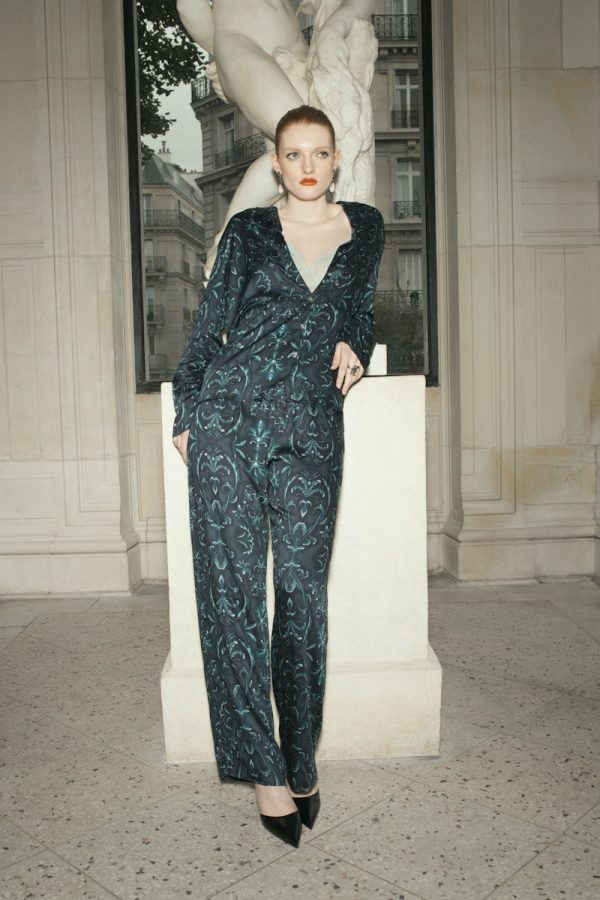 Marlene Button Front Pajama Set - Image 2