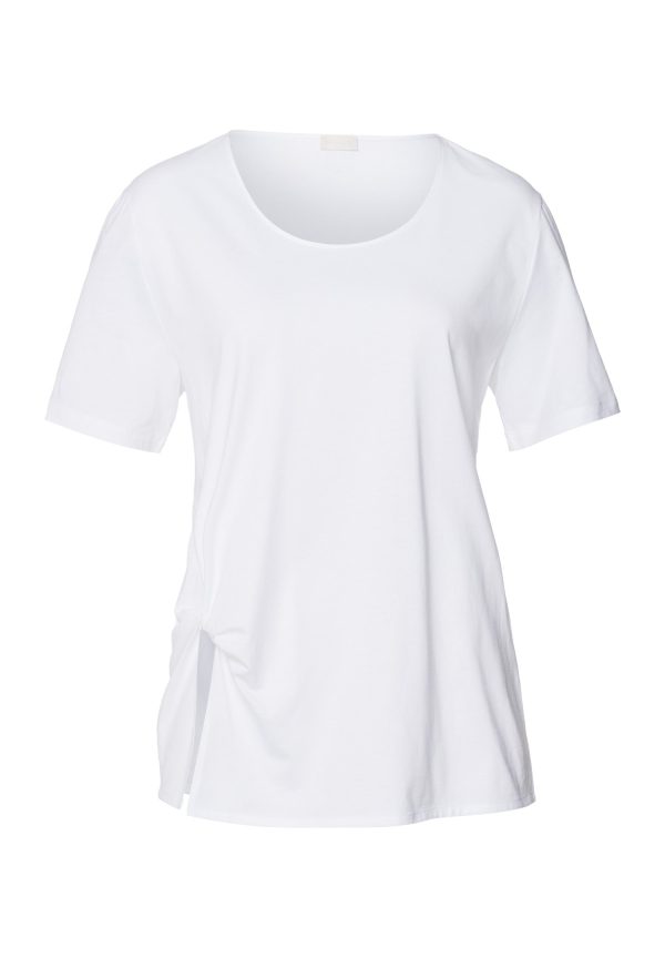 Natural Shirt Cotton Scoop Neck Top