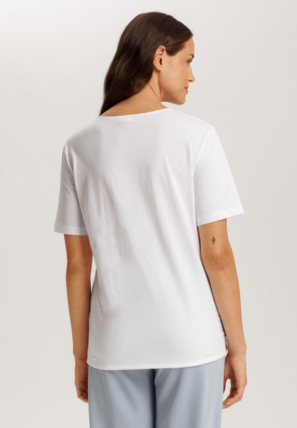 Natural Shirt Cotton Scoop Neck Top - Image 3