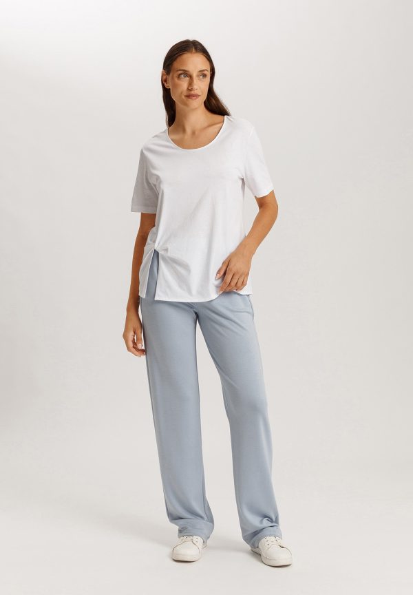 Natural Shirt Cotton Scoop Neck Top - Image 4