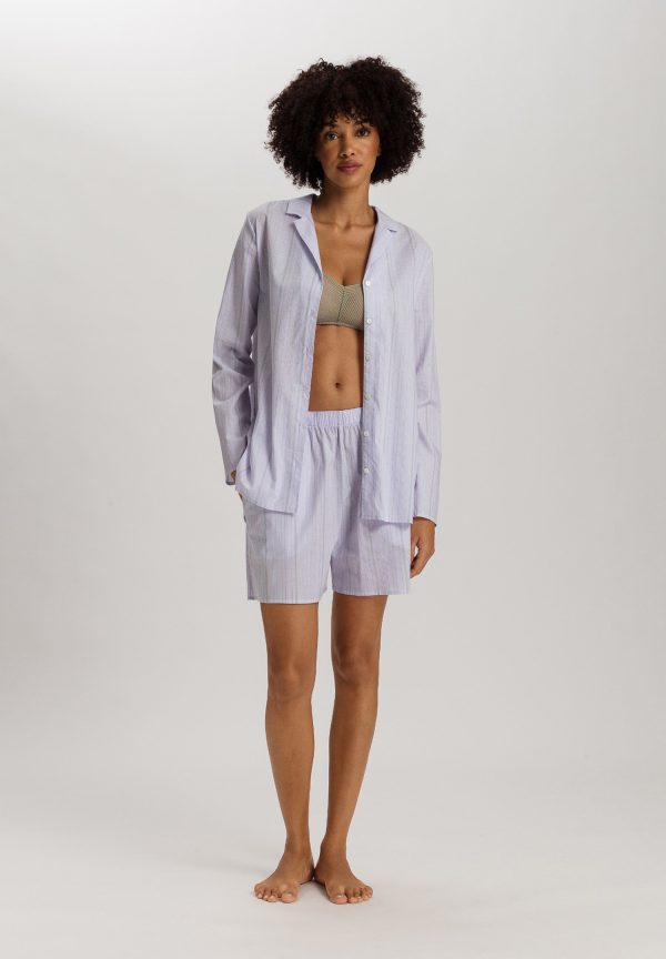 Sleep And Lounge Cotton Button Front Pajama Shirt - Image 4