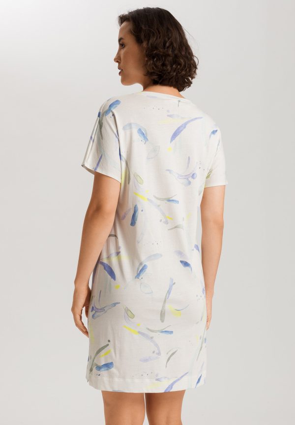 Sleep And Lounge V-Neck Cotton Nightgown - Image 3