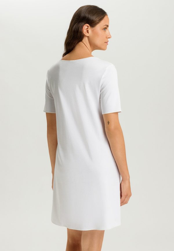 Cotton Silk V-Neck Cotton Nightgown - Image 3
