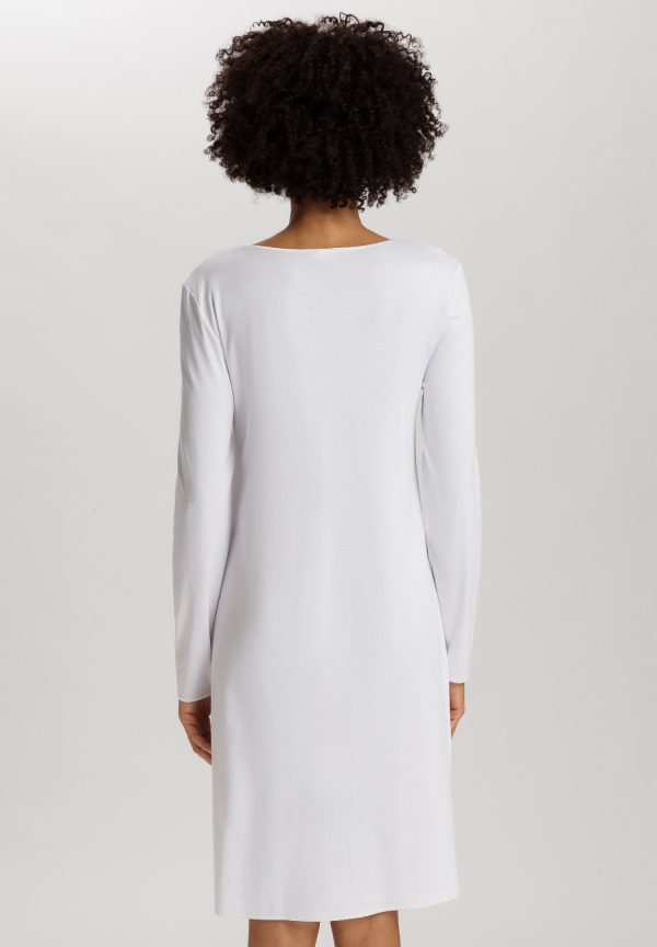 Cotton Silk V-Neck Cotton Nightgown - Image 3