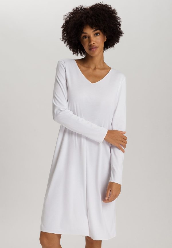 Cotton Silk V-Neck Cotton Nightgown - Image 4