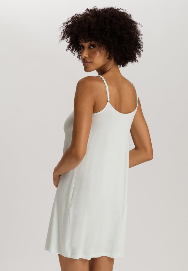 Natural Elegance Lace Trim V-Neck Chemise - Image 3