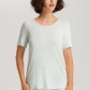 Natural Elegance Relaxed Round Neck Top - Image 2