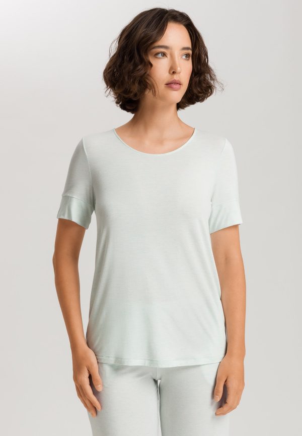 Natural Elegance Relaxed Round Neck Top - Image 2