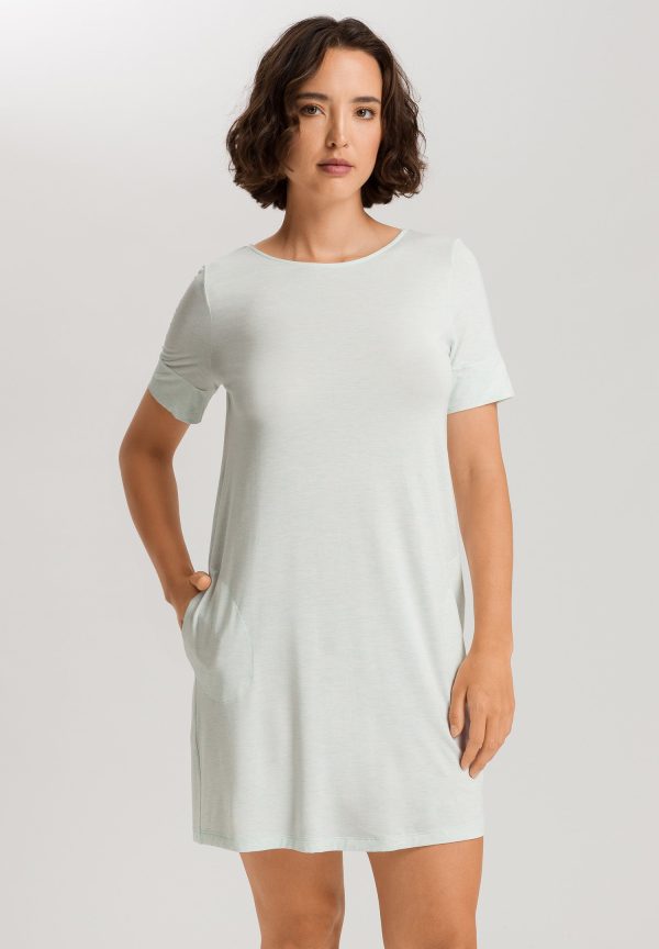 Natural Elegance Soft Round Neck Nightgown - Image 2