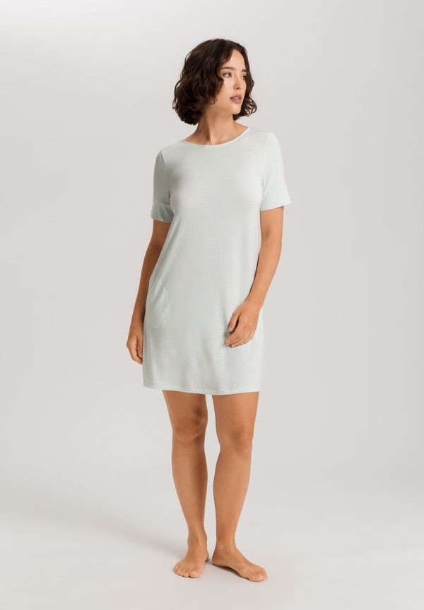 Natural Elegance Soft Round Neck Nightgown - Image 4