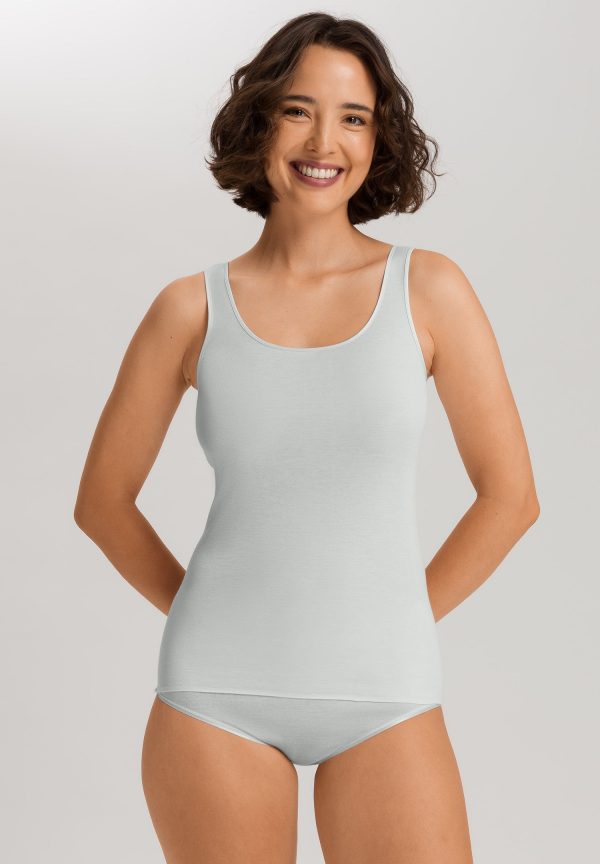 Cotton Seamless Round Neck Cotton Tank Top - Image 2