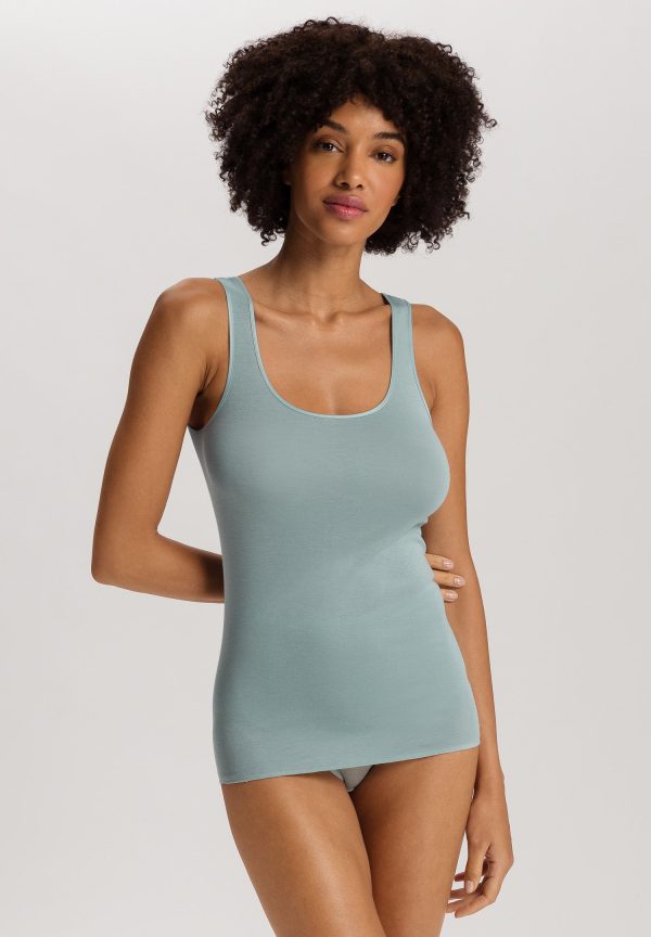 Cotton Seamless Round Neck Cotton Tank Top - Image 2