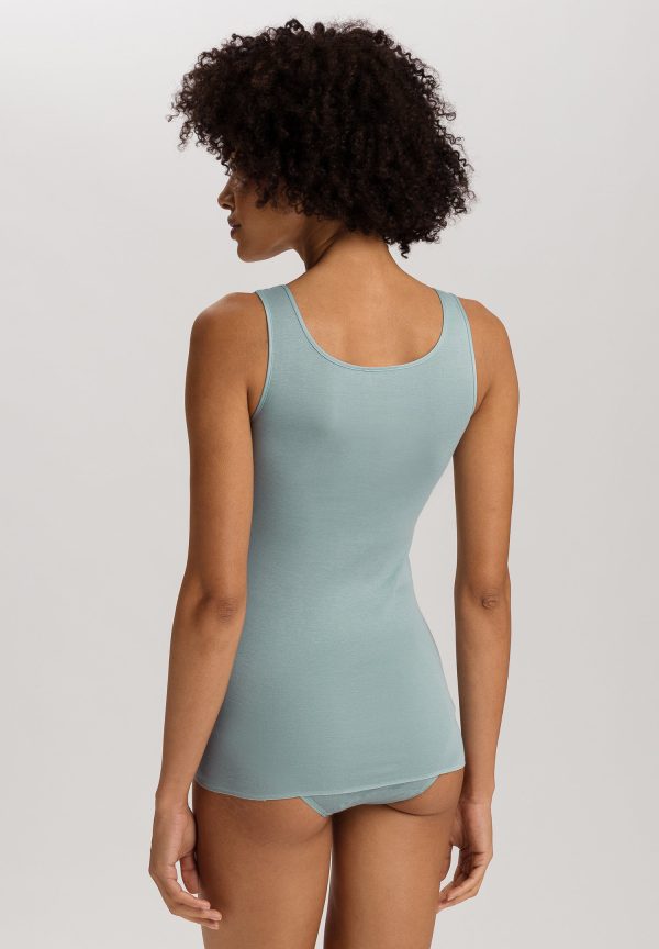 Cotton Seamless Round Neck Cotton Tank Top - Image 3