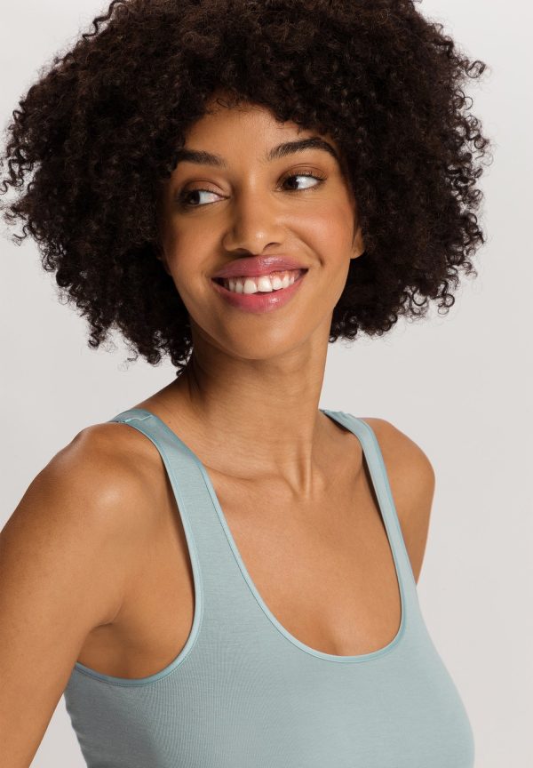 Cotton Seamless Round Neck Cotton Tank Top - Image 5