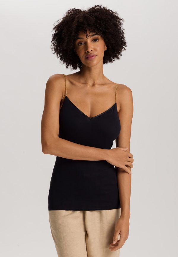 Cotton Seamless Cotton Camisole With Jewelry Strap - Image 2