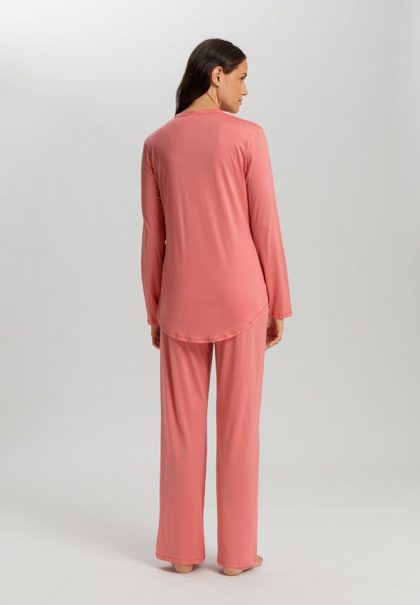 Cotton Deluxe Button Front Pajama Set - Image 3